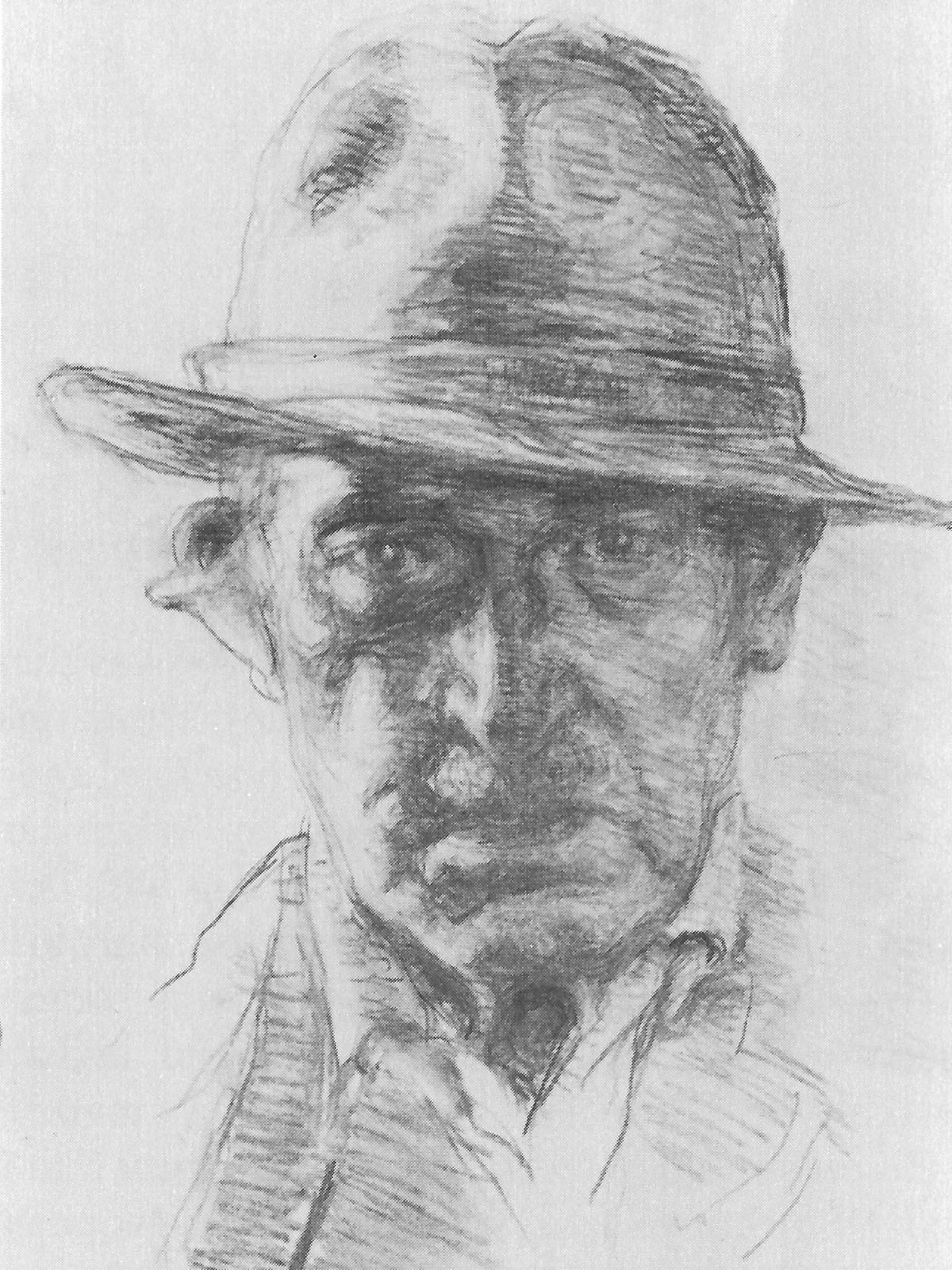 Late self-portrait by Wade Hampton Pipes