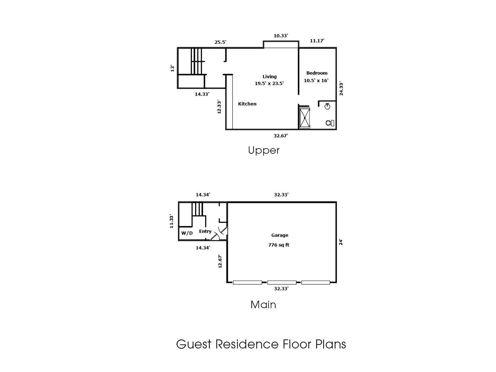 Floor Plans - guest house